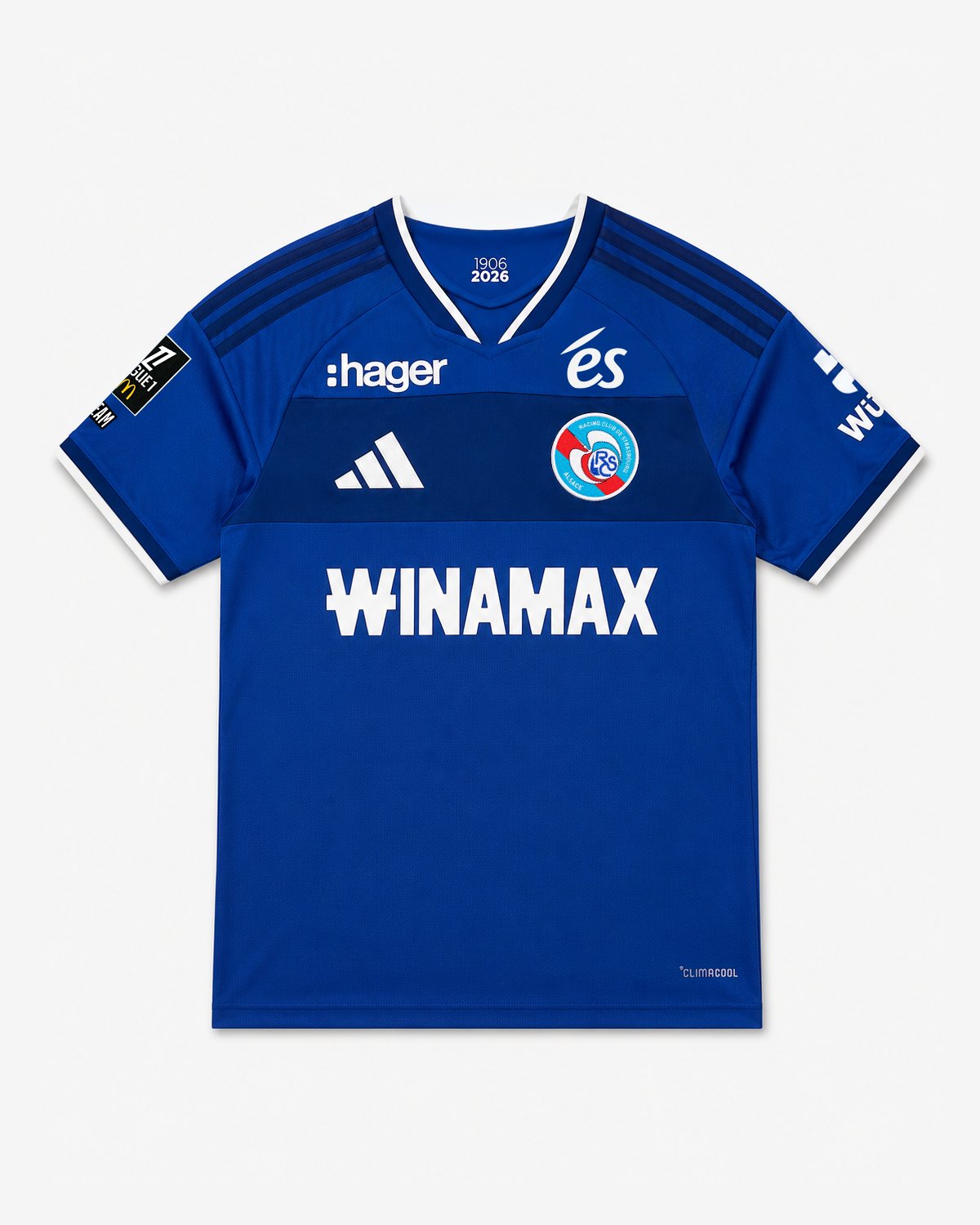 Men's Adidas RC Strasbourg Home 2026 Jersey