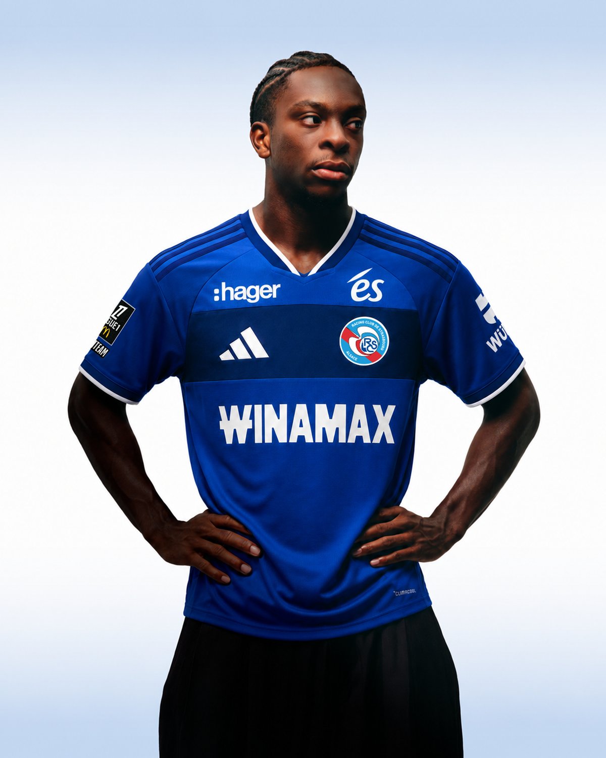 Men's Adidas RC Strasbourg Home 2026 Jersey - Image 8