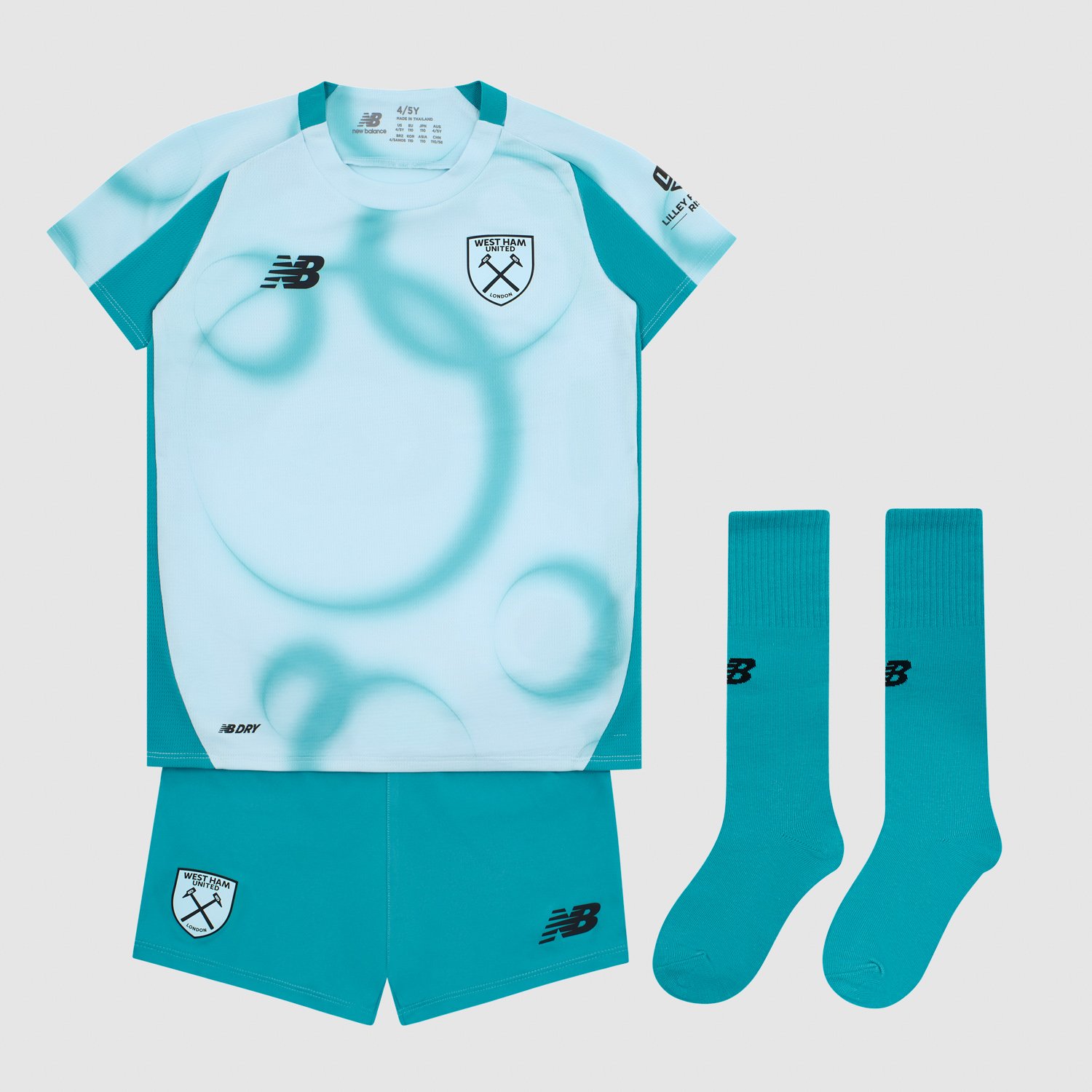 Kid's New Balance West Ham United Third 2026 Kit